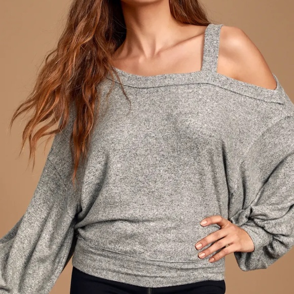 Free people flaunt it open shoulder top - Picture 1 of 6